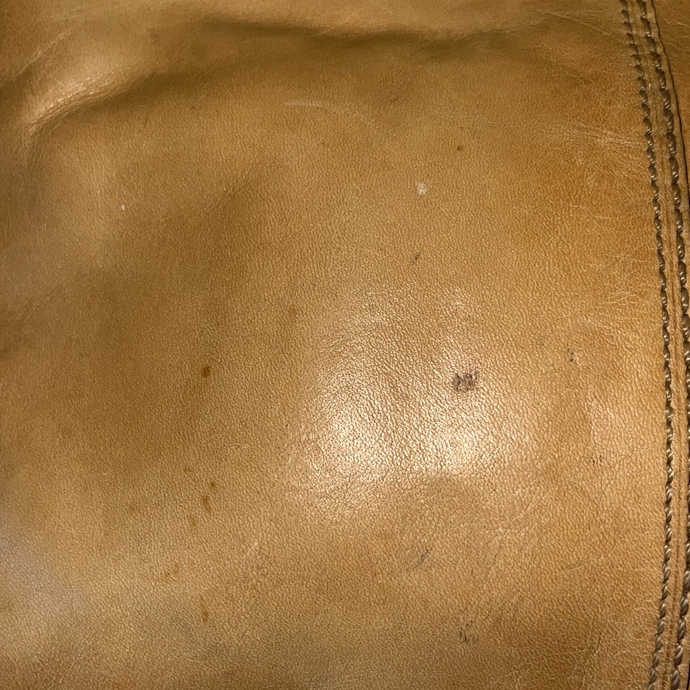 Vintage Coach Cowhide Leather Bleeker Tattersall Hobo Bag Blonde/Tan - Picture 10 of 16